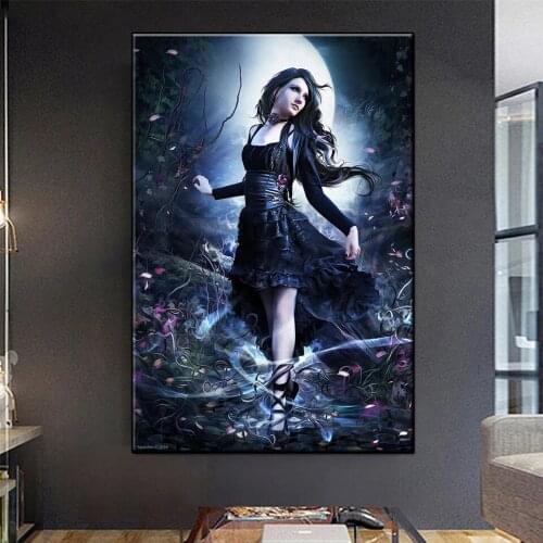 Diamond Painting 5D DIY flower Moon girl Art Modern Diamond embroidery Mosaic a living room Room Home Decoration gift