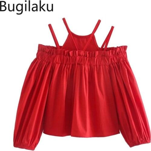 Женские красные рубашки Bugilaku China At AliExpress