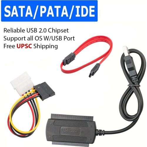 USB 2.0 to IDE SATA Adapter Converter Cable for 2.5 3.5 HD HDD Hard Drive