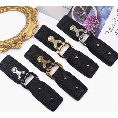 Button button monopoly windbreaker coat button high-end leather metal buckle sweater coat windbreaker belt leather buckle