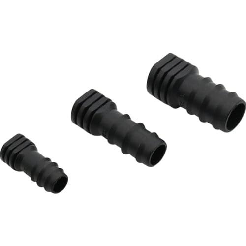 DN16,DN20,DN25 PE Pipe Barbed End Caps Plastic Barb end Line Water Hose Mender For Micro Irrigation Drip Lines Fittings 100 Pcs