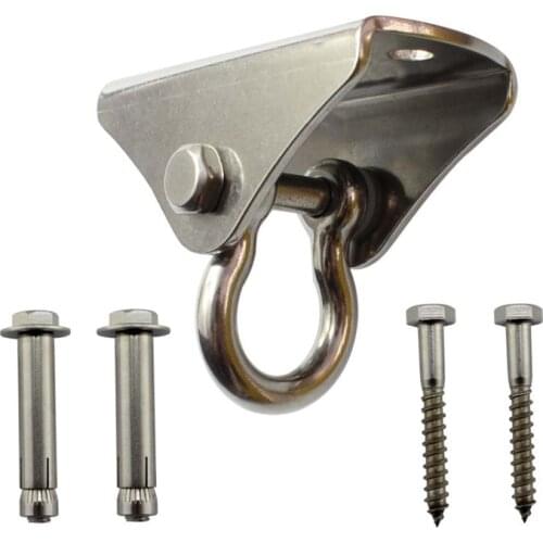 500kg Capacity Ceiling Mount Anchor For Yoga Hammock Swing Chair Sandbag Punchbag 304 Stainless Steel Wall Buckle Hook HW143