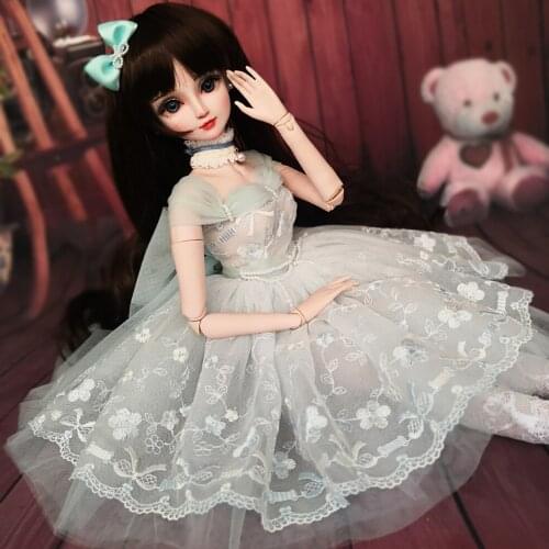 Doll clothes,1/3 doll dress +headdress+necklace for 1/3 BJD doll, Lovely doll accessories, Only doll dress no body