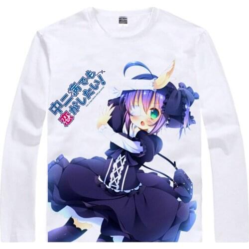 Love, Chunibyo & Other Delusions T-Shirt Chu-2 Shirt fashion Long t-shirts men anime cosplay costume kawaii style T Shirts a
