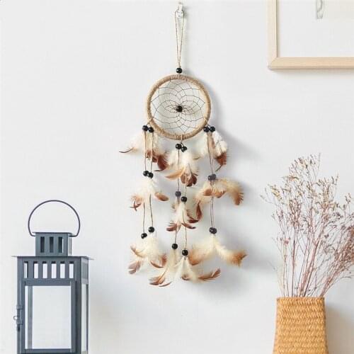 Feather Style Dream Catcher Hand-Made Home Decorations Living Room Wedding Gift Ornaments Wall Hanging Girl Children Pendant
