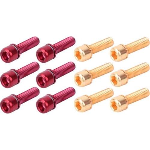 M5x18mm Bicycle Stem Screw Bolt with Spacer Steel Bike Steering Handlebar Parts