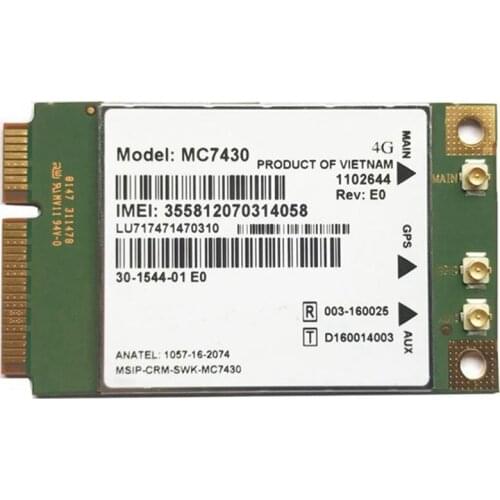 MC7430 LTE 4G Module FDD-LTE TDD-LTE CAT6 HSPA+ GNSS WWAN Card USB 3.0 MBIM Interface 4G Card Wireless Card