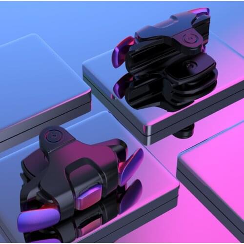 2PCS Metal Gamepad Joystick for PUBG Joypad Trigger Fire Button Aim L1 R1 Key L1R1 Shooter Controller For PUBG Phone Game Pad