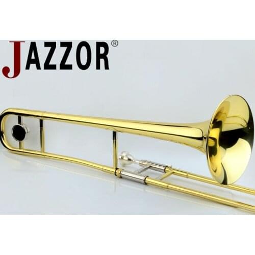 New Professional JAZZOR JBSL-a700 Alto Trombone B Flat Gold Lacquer Brass trombone musical instruments with trombone mouthpiece