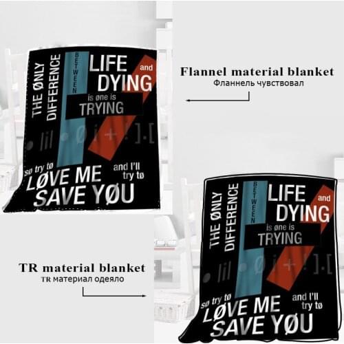 Custom Twenty One Pilots Blanket TR/ Flannel Fleece Fabric Blanket New Year Decoration Comfortable Warm Super Soft Bedroom