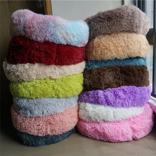 Pet Kennel Dog Bed Super Soft Washable Long Plush Deep Sleep Dog House Velvet Mats Sofa For Dog Basket Pet Cat Bed Drop Shipping
