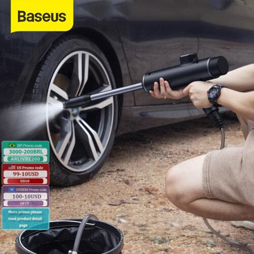 Xiaomi Baseus Car Wash Gun High Pressure Cleaner Washer Tool Foam Generator For Car Washing Machine Electric Cleaning Auto
