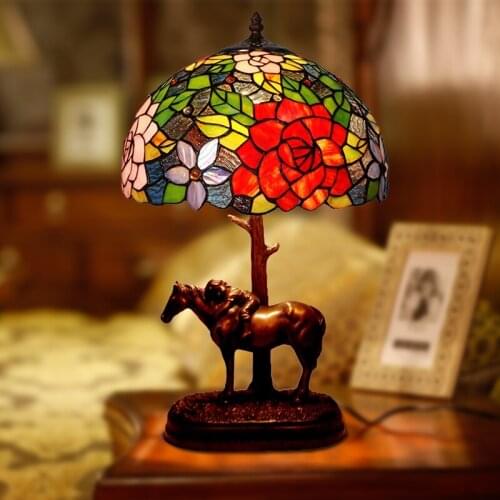 Animal Resin Lamp Office Desk Decoration Antique Table Lamp For Girls Desk Light E27 Led Bedside Lamp Fancy Table Lamp Retro