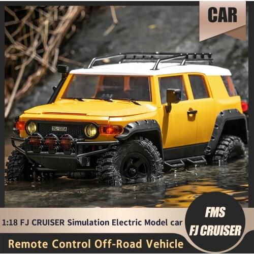 Vehículo Todoterreno Teledirigido RC 4WD Para Niños Y Adultos, Vehículo Eléctrico De Simulación De FMS 1:18 FJ CRUISER A Escala