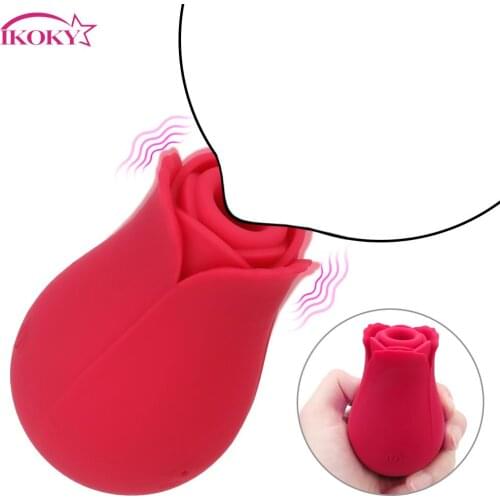 Clitoris Stimulation Rose Shape Vaginal Sucking Vibrators Oral Nipple Sucker Adult Sex Toys Products 10 Speeds Intimate Good