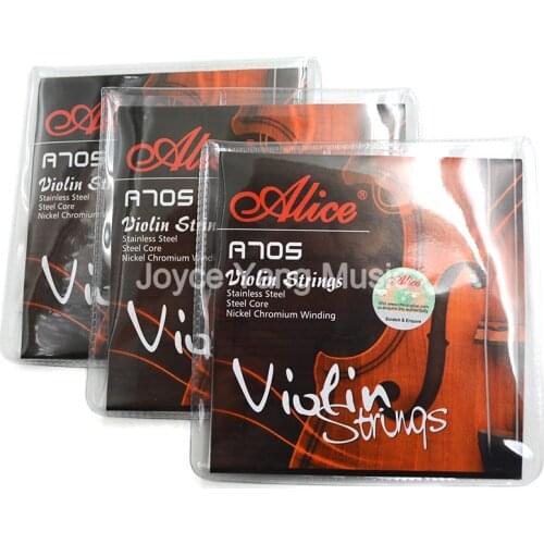 3 Sets Alice A705 Violin Strings 4 Strings Stainless Steel Strings&Steel Core&Nickel Chromium Wound Strings Free Shipping