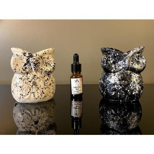 Talya Art Design 2'li Set Owl Censer and Lavender Oil