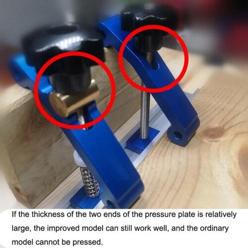 1pcs Improved T-Track Platen Miter Track Clamping Blocks Chute Blocks Djustable Press Plate Hold Down Clamps For Woodworking