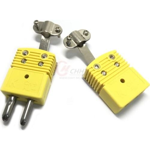 Yellow K-Type Standard Thermocouple Clamp Connector