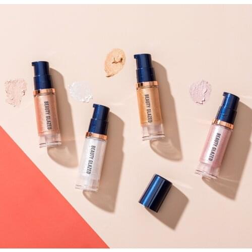 BEAUTY GLAZED 4 colors Liquid Highlighter Makeup Glitter Stick Contouring Bronzer For Face Shimmer Texture illuminator Cosmetics