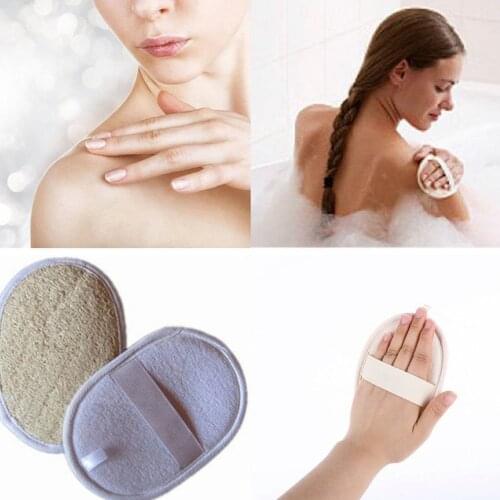 1pc Natural Loofah Luffa Bath Shower Sponge Body Scrubber Exfoliator Washing Pad Bath Brush Body Sponge Bathroom Supplies