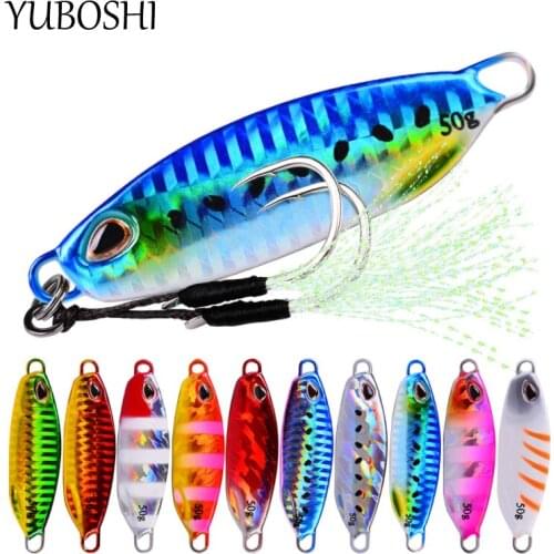 New 1PCS Pencil 10G-50G Fishing Lure High-quality Artificial Metal Lure Sturdy Fishing Tackle 10 Colors Available