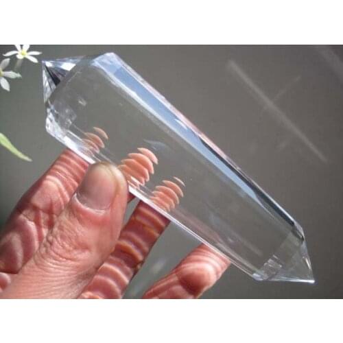 189g-NATURAL Vogel Style CRYSTAL QUARTZ POINT 32 Sided Healing