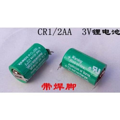25pcs Original Brand New CR1/2AA CR14250 3V 1200mAh PLC CNC Li-ion Battery With Pins Free Shipping Made in Germany