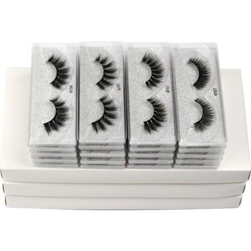 4/100 PCS Lashes In Bulk Mix 3d Mink Lashes Wholesale Eyelashes Natural Mink Eyelashes Wholesale False Eyelashes Makeup Lashes