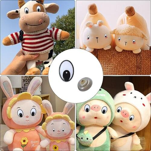 60 Pieces Plastic safety eyes with washers for hand making like doll Teddy Bear plush animals puppets old or broken toy eyes