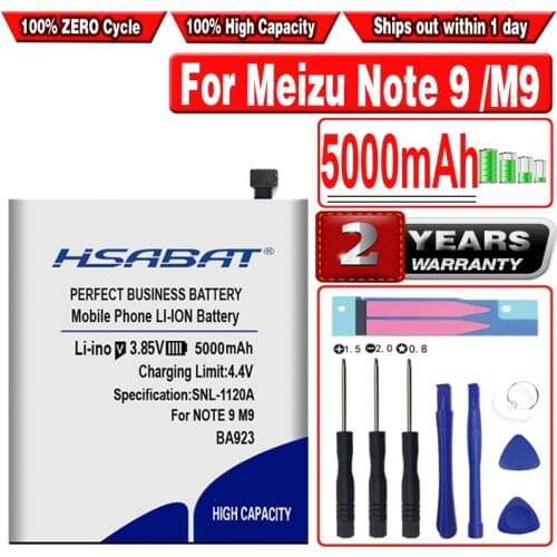 HSABAT 5000mAh BA923 Battery for Meizu Note 9 Note9 M9