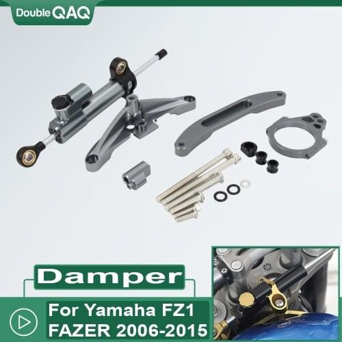 For Yamaha FZ1 FAZER 2006-2015 Motorcycle Accessories Steering Damper Bracket Set Stabilizer Linear Dampers Mounting Support