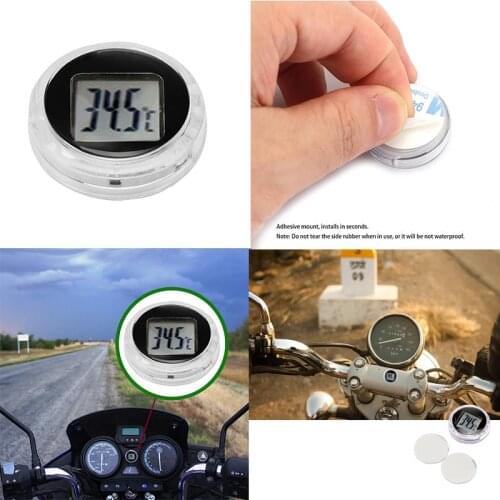 Car Digital Thermometer Celsius High Quality Car Celsius Kitchen Waterproof Stick-On Motorbike Mount Digital Thermometer
