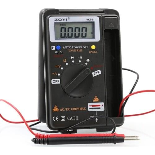 Mini digital multimeter VC921,One hand control, powerful function.Ultra thin design, 4000 count