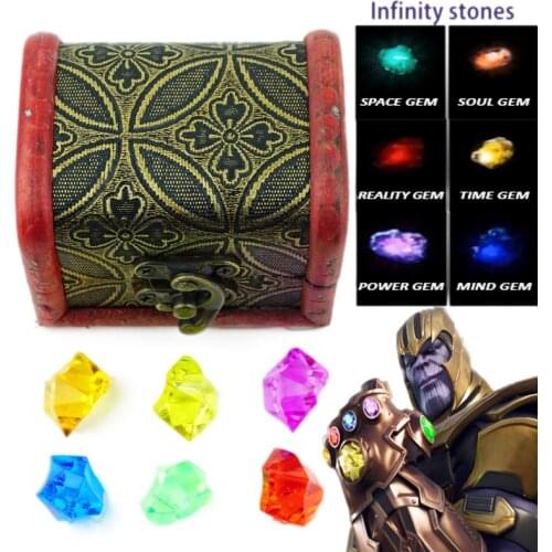 DIY Infinity Gauntlet Infinity Stones Cosplay Props Accessories Set of All 6 Gems Acrylic Beads Jewelry Gift
