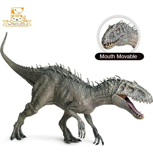 Moving Mouth Tyrannosaurus Rex Action Figures Toys Dinosaur Dragon Animal Figurines Dolls Decor Cool Model Boys Collection Gifts