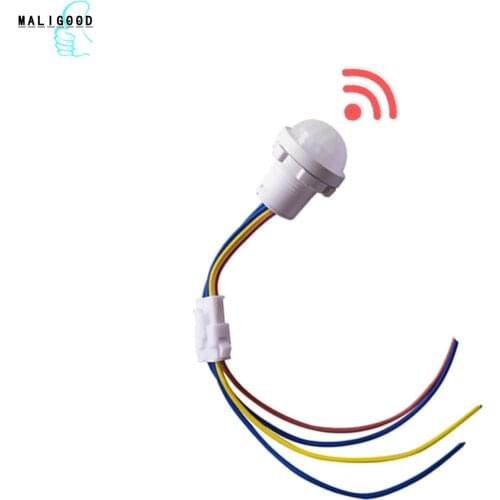 PIR Infrared Motion Sensor Switch 110V220V Auto On Off Light Switch PIR Sensor Detector Light Switch for Home Lighting Induction