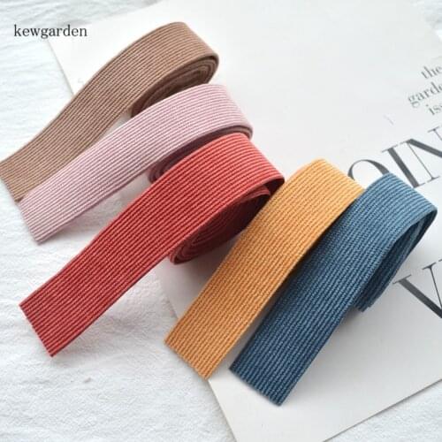 Kewgarden Corduroy Stripe Cloth Ribbons 25mm 1" DIY Brooch Bowtie Accessories Satin Ribbon Handmade Tape Riband Webbing 4 Meters