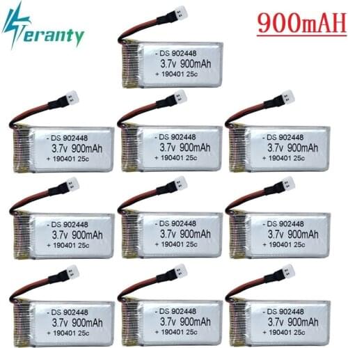 3.7V 900mAh 25C Lipo Battery for Syma X5C X5SC X5SW Q7 hot selling RC Quadcopter Drone Battery for SYMA RC Battery 1pcs to 10pcs