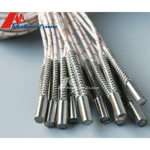 3D Printer 6*20MM 12V / 24V 50W Cartridge Heater With 100CM Cable for 3D Printer V6 HOTEND Volcano MK8 MK9 CR10