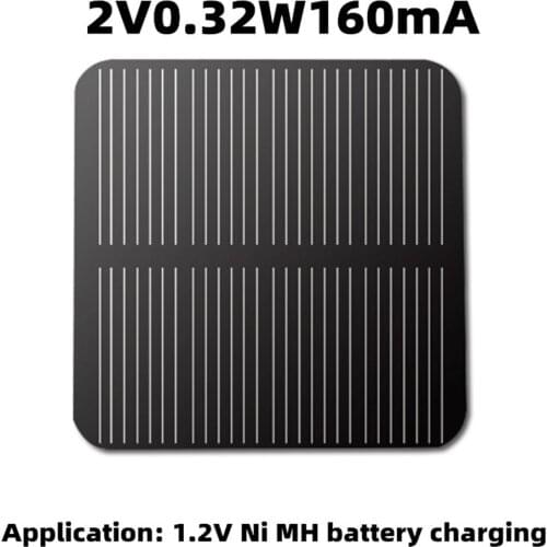160mA Solar Panels Solar Solar 2V 0.32W Power LED Waterproof Easy Installation System for 1.2V Ni MH Battery Phone Charger
