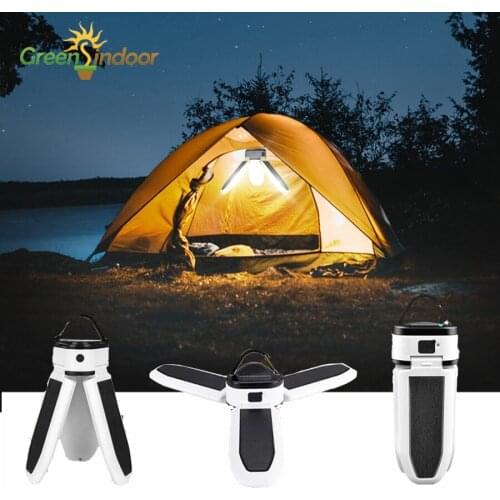 Portable Camping Light Solar Led Light Outdoor Camping Lantern Rechargeable Flashlight Waterproof Emergency Night Market Light