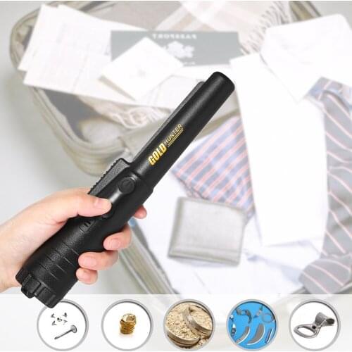 Pinpointer Metal Detector Portable Pin Pointer Treasure Hunting Tool Buzzer Vibration Automatic Tuning with Belt Holster