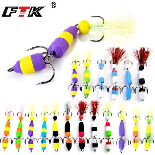 FTK Fishing Bait 1PC Soft Bait Bass lure Bait Swimming Shaker Minnow 18Colors Pike Floating Fishing Accessories
