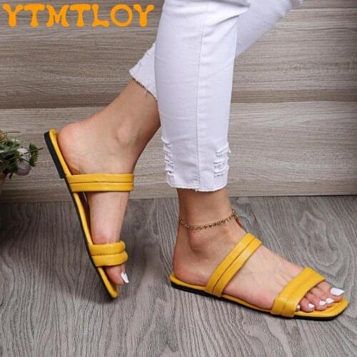 Summer Sandals Womens Fashion Go Out 2021 New Summer Net Red Ins Lazy One-footed Back Empty Sandals And Slippers
