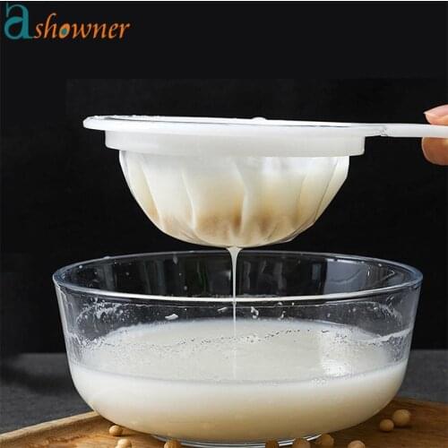 100/200 Mesh Kitchen Ultra-fine Mesh Strainer Home Gadgets Nylon Mesh Filter Spoon For Suitable For Soy Milk Coffee Milk Yogurt