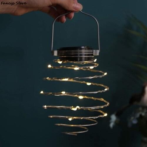 LED Solar Pineapple Hanging Lantern Waterproof Copper Wire Fairy Light Outdoor Party Lamp For Festival Wedding Garden Tree Decor