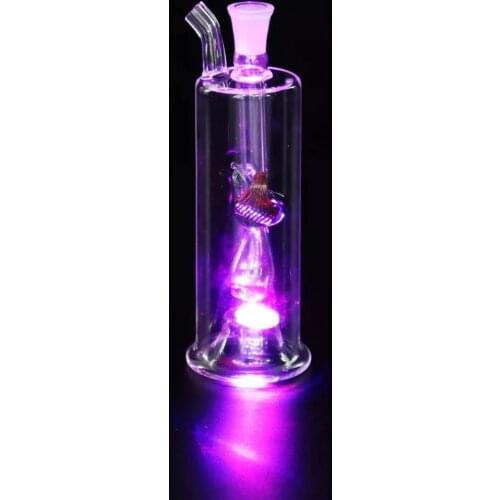 Tricolor Led Light Glass Smoking Hookah Hose Accessories Hook Accessories Unique Glass Smoking Pipes Cigarette Holder