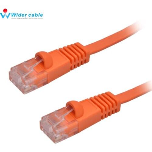 High quality 1M CAT6 RJ45 Cable Flat UTP 10/100/1000Mbps Ethernet Network Cable 32AWG Bare Copper For Router