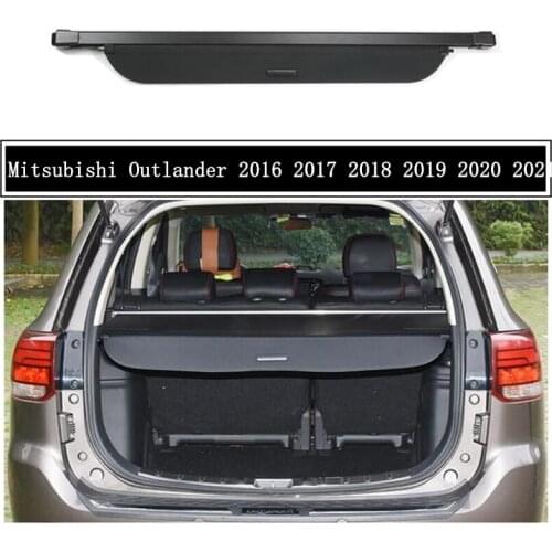 Rear Cargo Cover For Mitsubishi Outlander 2016 2017 2018 2019 2020 2021 Partition Curtain Screen Shade Trunk Security Shield